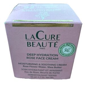 LaCure Beauté Deep Hydration & Glow Rose‎ Face Cream 50 ml/1.7 oz Skincare Shea